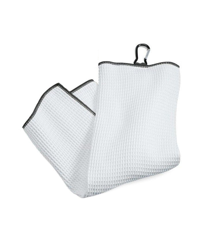 Let's Par Tee Tri-fold Golf Towel with Clip 100% Microfiber Waffle Weave Cute Gift Idea for Women Mom Daughter Girlfriend Best Friend