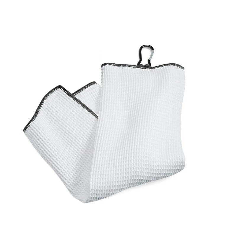 Set of 2 Golf Towels - Let's Par Tee - Every Day Is a Good Day for Golf - Tri-fold 100% Microfiber Waffle Weave with Clip Gift for Women
