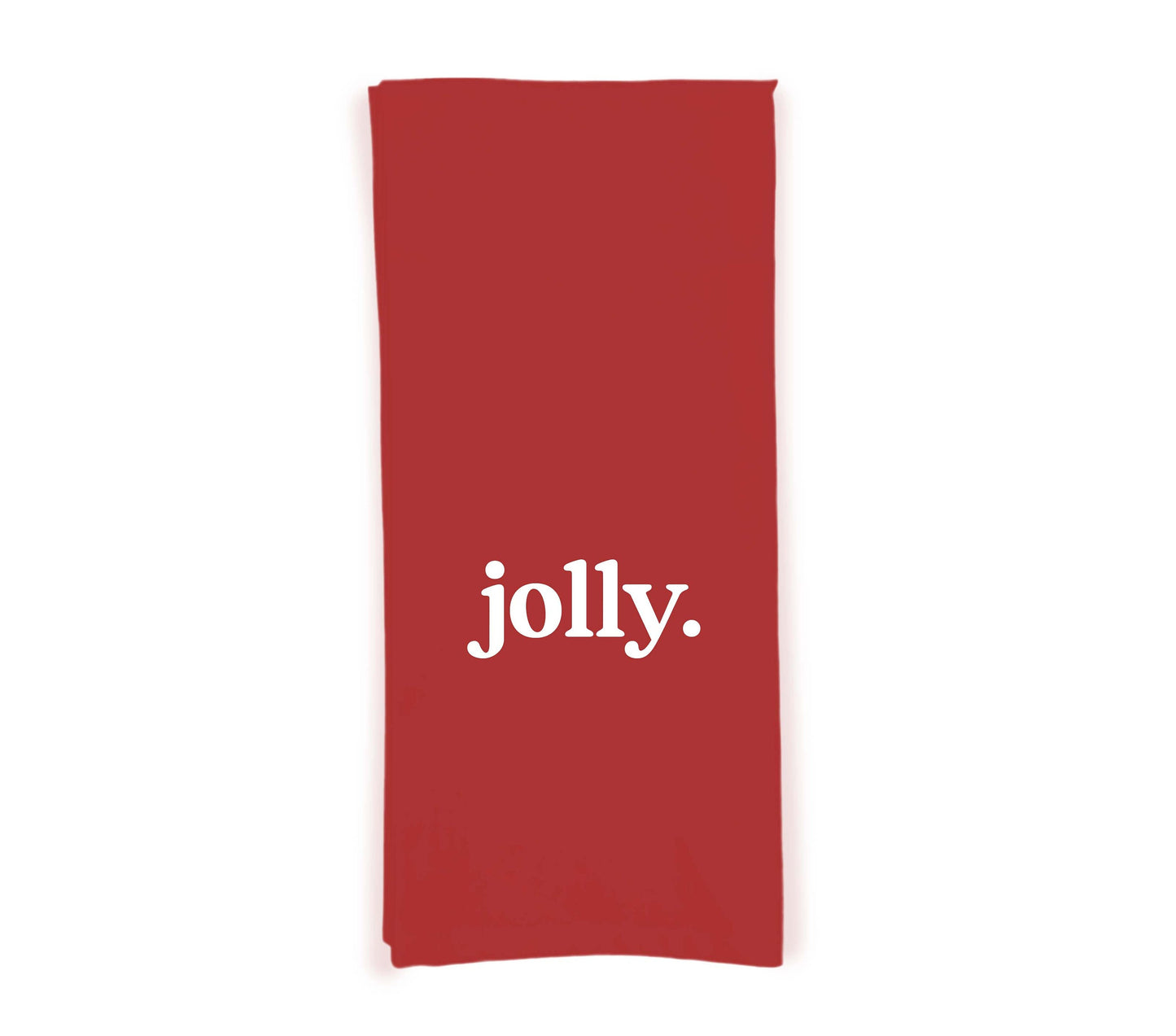 Jolly Red Christmas Flour Sack Towels with Hanging Loop Dish Hand Tea Towel Kitchen Decor Cute Holiday for Women Mom Grandma Daughter Wife