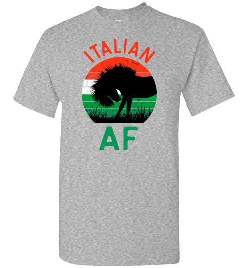 Italian AF Stallion Red Green White Shirt for Men