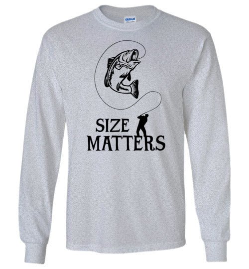 Size Matters Fishing Long Sleeve Shirt for Men