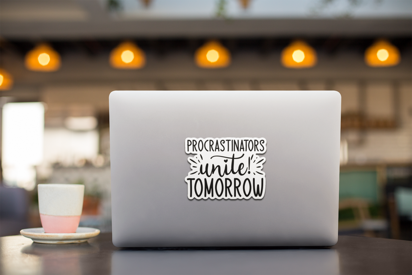 Procrastinators Unite Tomorrow Vinyl Decal Sticker