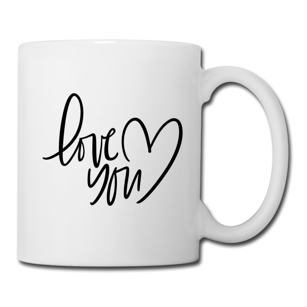 Love You Coffee or Tea Mug - white
