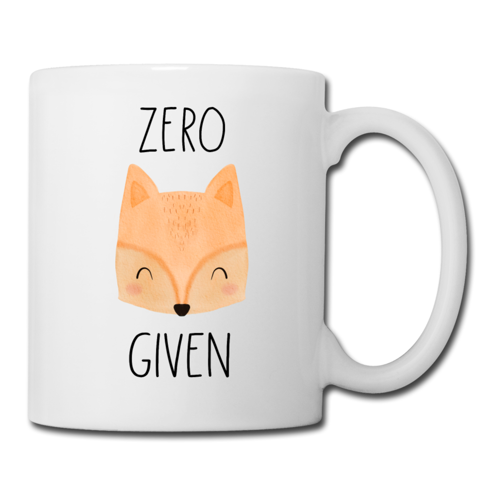 Zero Fox Given Coffee or Tea Mug - white