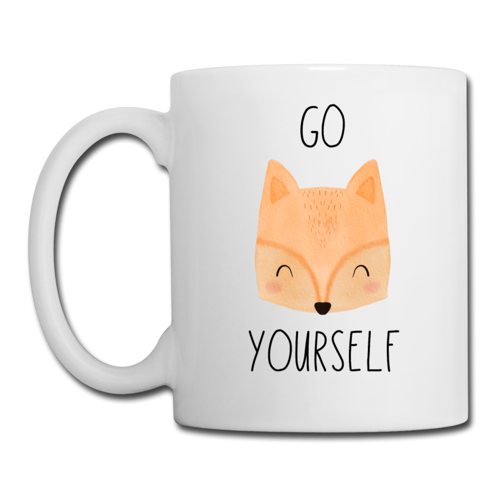 Go Fox Yourself Coffee or Tea Mug - white