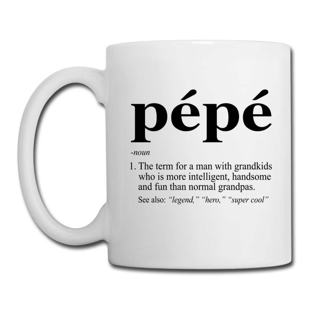 Pépé Definition Coffee/Tea Mug - white