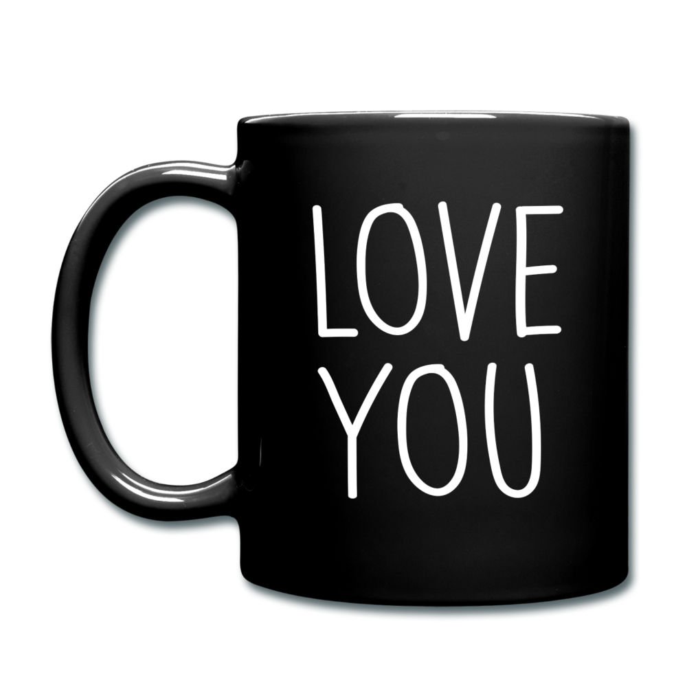 Love You Coffee Mug - black