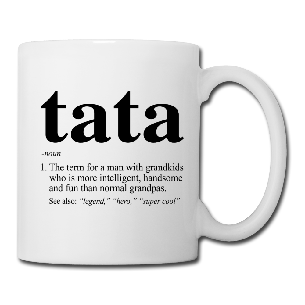 Tata Grandpa Definition Coffee/Tea Mug - white
