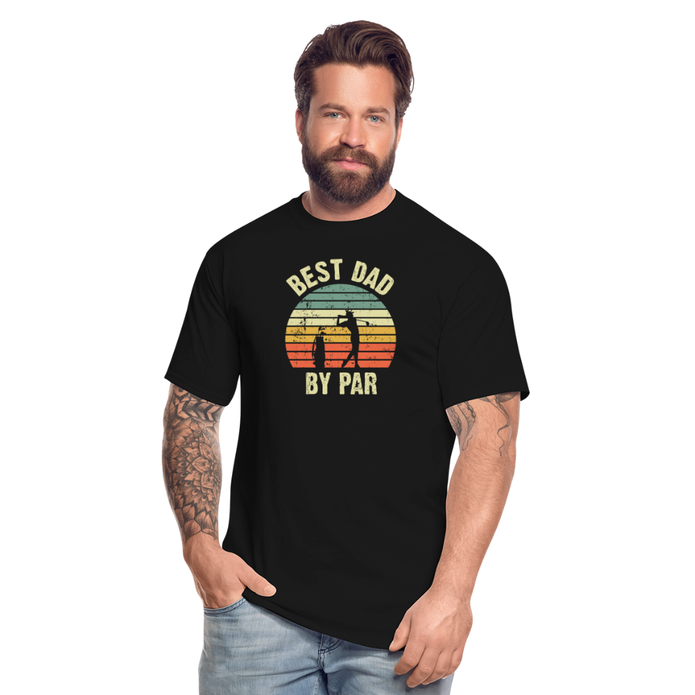Best Dad By Par Men's Tall T-Shirt - black