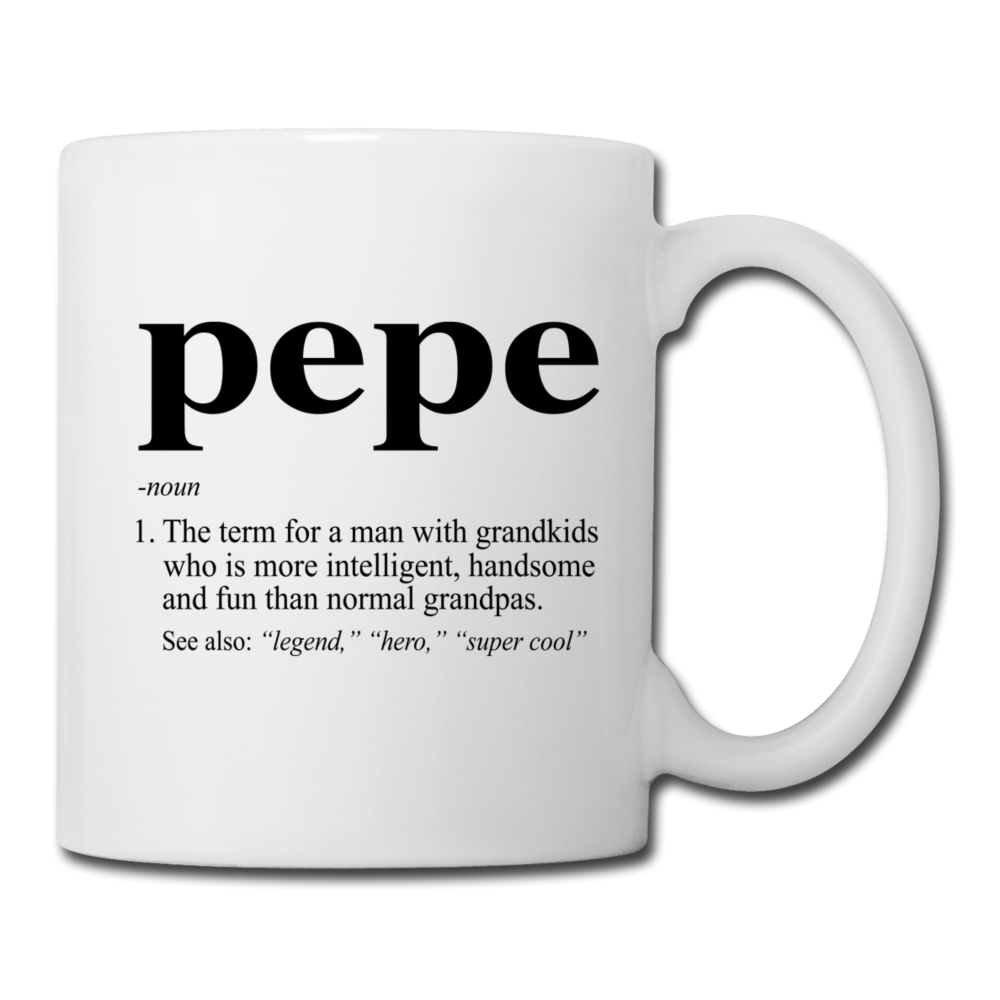 Pepe Definition Coffee/Tea Mug - white