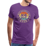 Best Doodle Dad Ever Men's Premium T-Shirt - purple