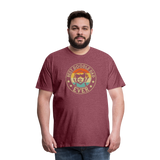 Best Doodle Dad Ever Men's Premium T-Shirt - heather burgundy