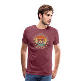 Best Doodle Dad Ever Men's Premium T-Shirt - heather burgundy