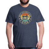 Best Doodle Dad Ever Men's Premium T-Shirt - heather blue