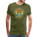 Best Doodle Dad Ever Men's Premium T-Shirt - olive green