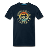 Best Doodle Dad Ever Men's Premium T-Shirt - deep navy