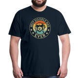 Best Doodle Dad Ever Men's Premium T-Shirt - deep navy