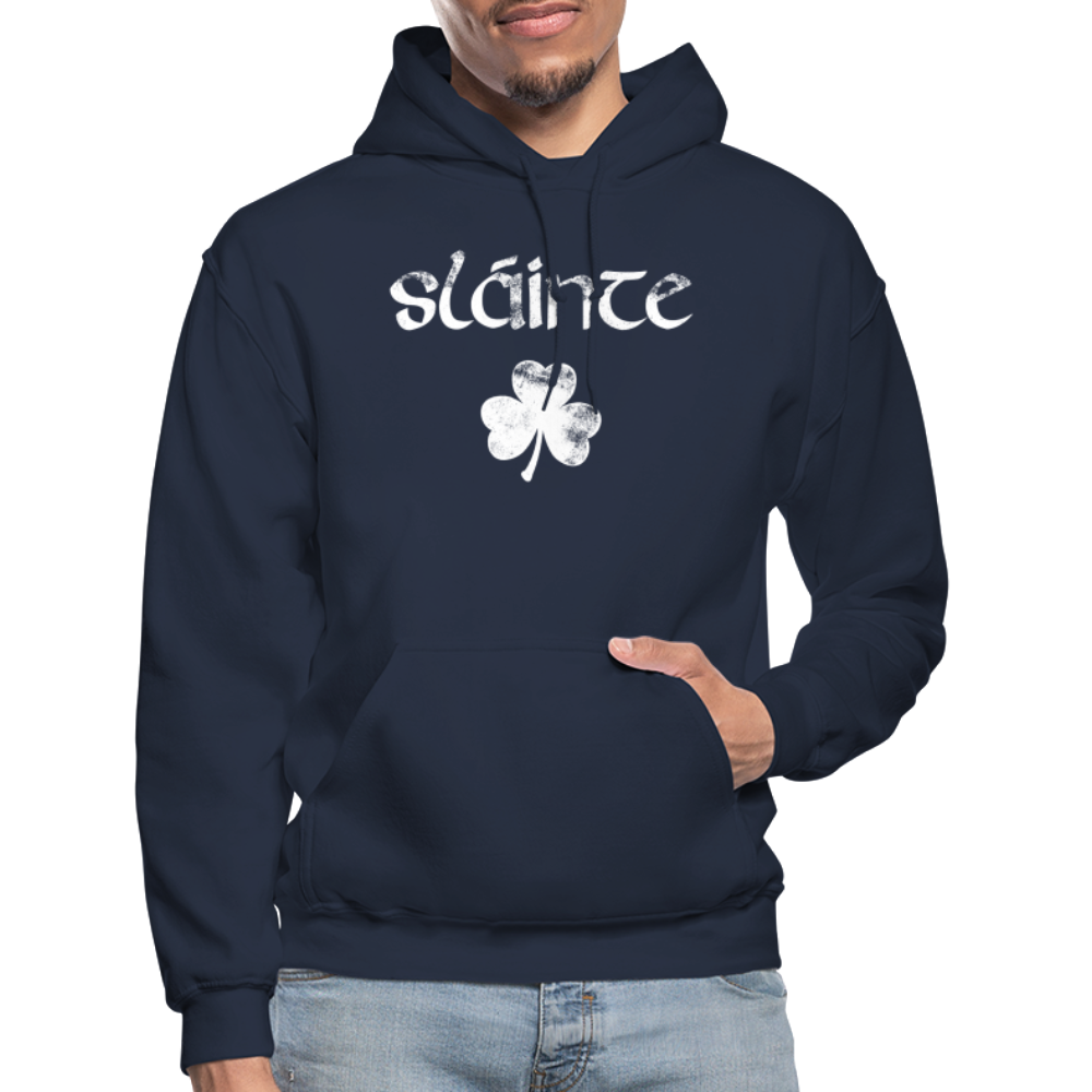 Slainte Shamrock Gildan Heavy Blend Adult Hoodie - navy