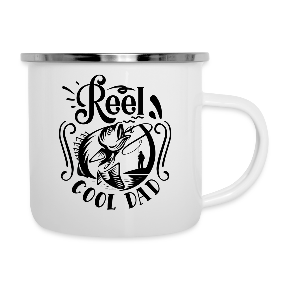 Reel Cool Dad Camper Mug - white