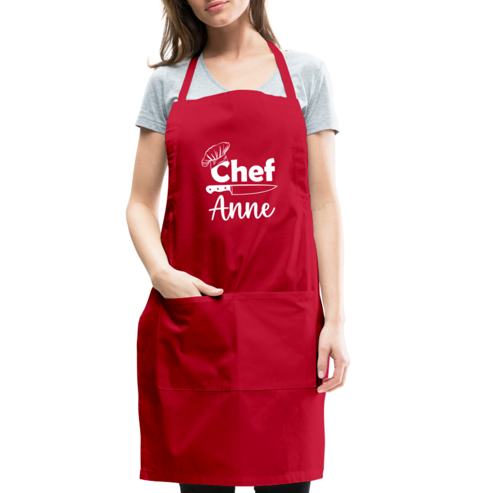 Chef Anne Adjustable Apron - red