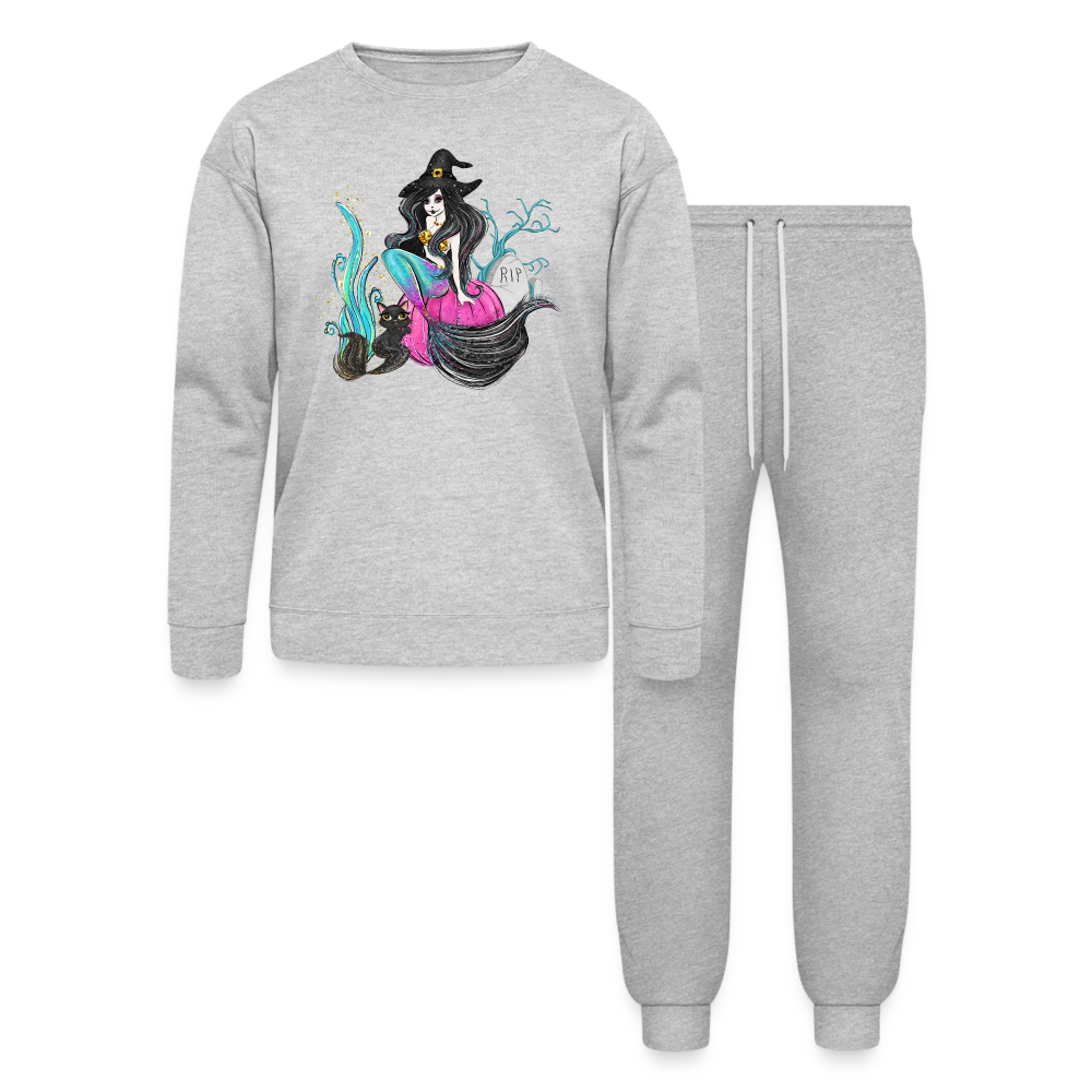 Salty Witch Lounge Wear Set by Bella + Canvas - heather gray