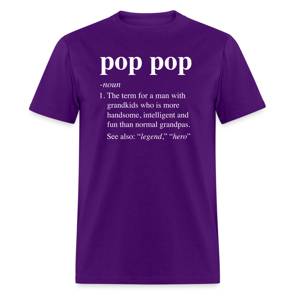 Pop Pop Definition Unisex Classic T-Shirt - purple