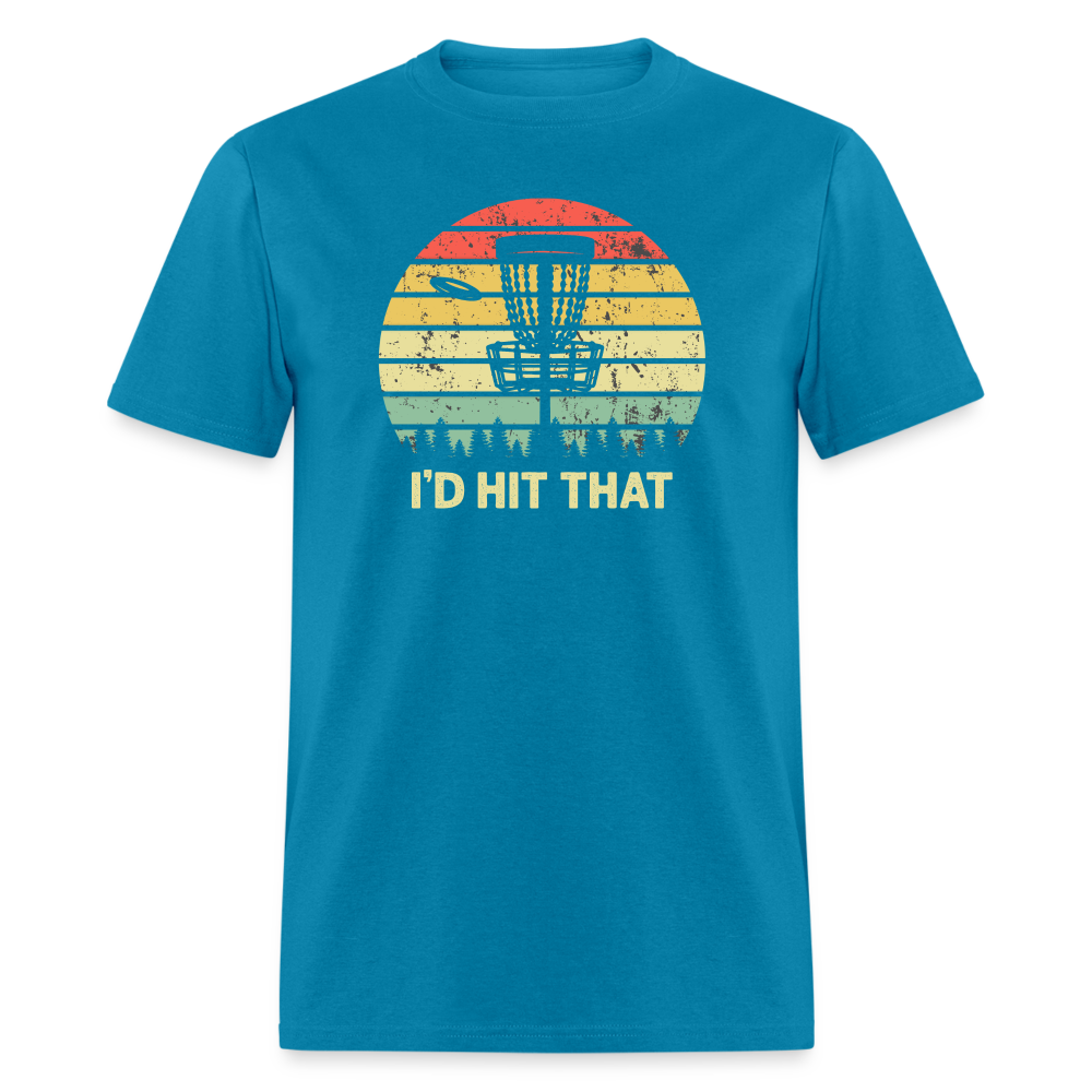 I'd Hit That Disc Golf Unisex Classic T-Shirt - turquoise