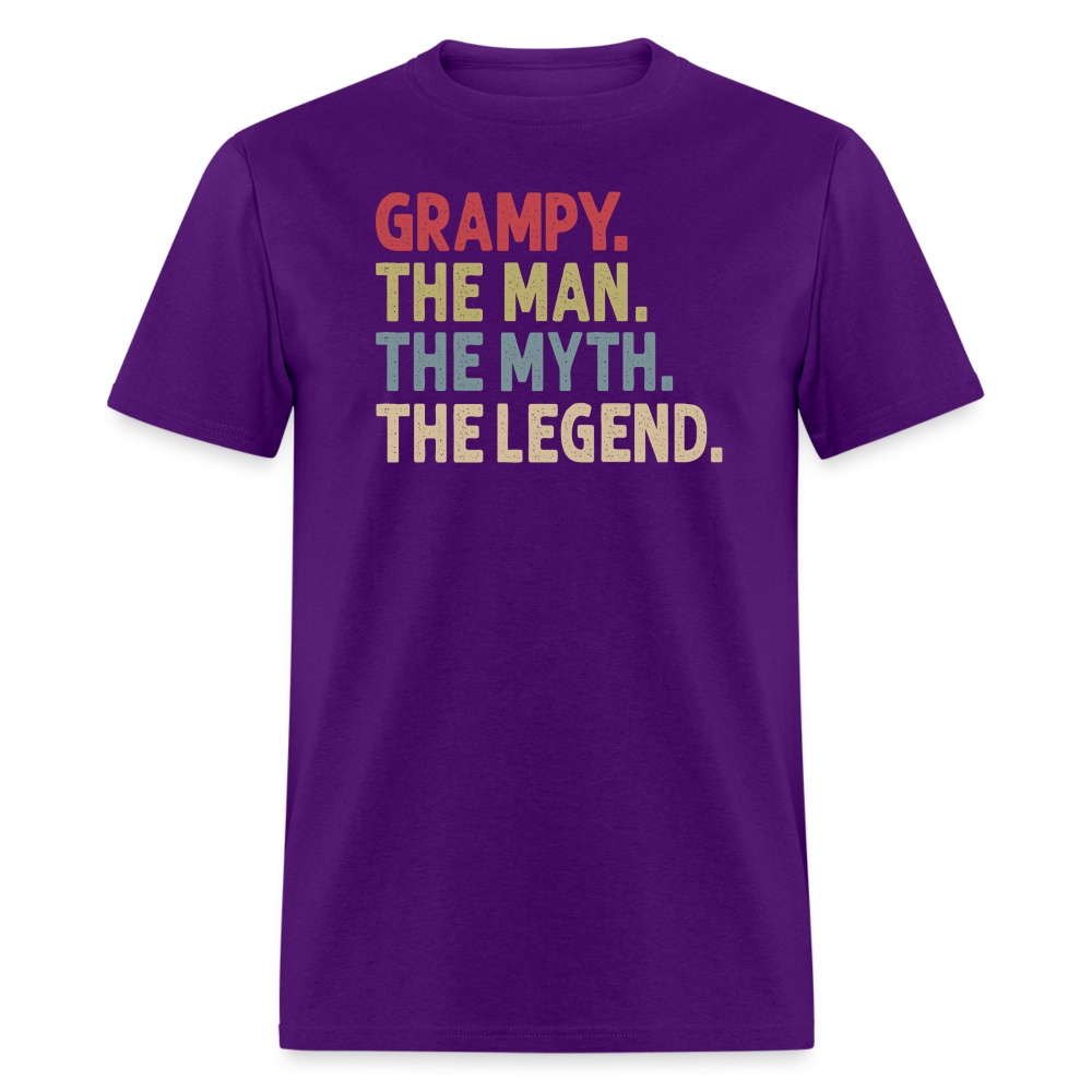 Grampy the Man the Myth the Legend Unisex Classic T-Shirt - purple