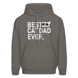 Best Cat Dad Ever Men's Hoodie - asphalt gray