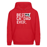 Best Cat Dad Ever Men's Hoodie - red