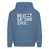Best Cat Dad Ever Men's Hoodie - denim blue