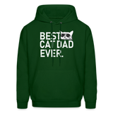 Best Cat Dad Ever Men's Hoodie - forest green