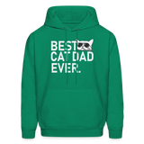 Best Cat Dad Ever Men's Hoodie - kelly green