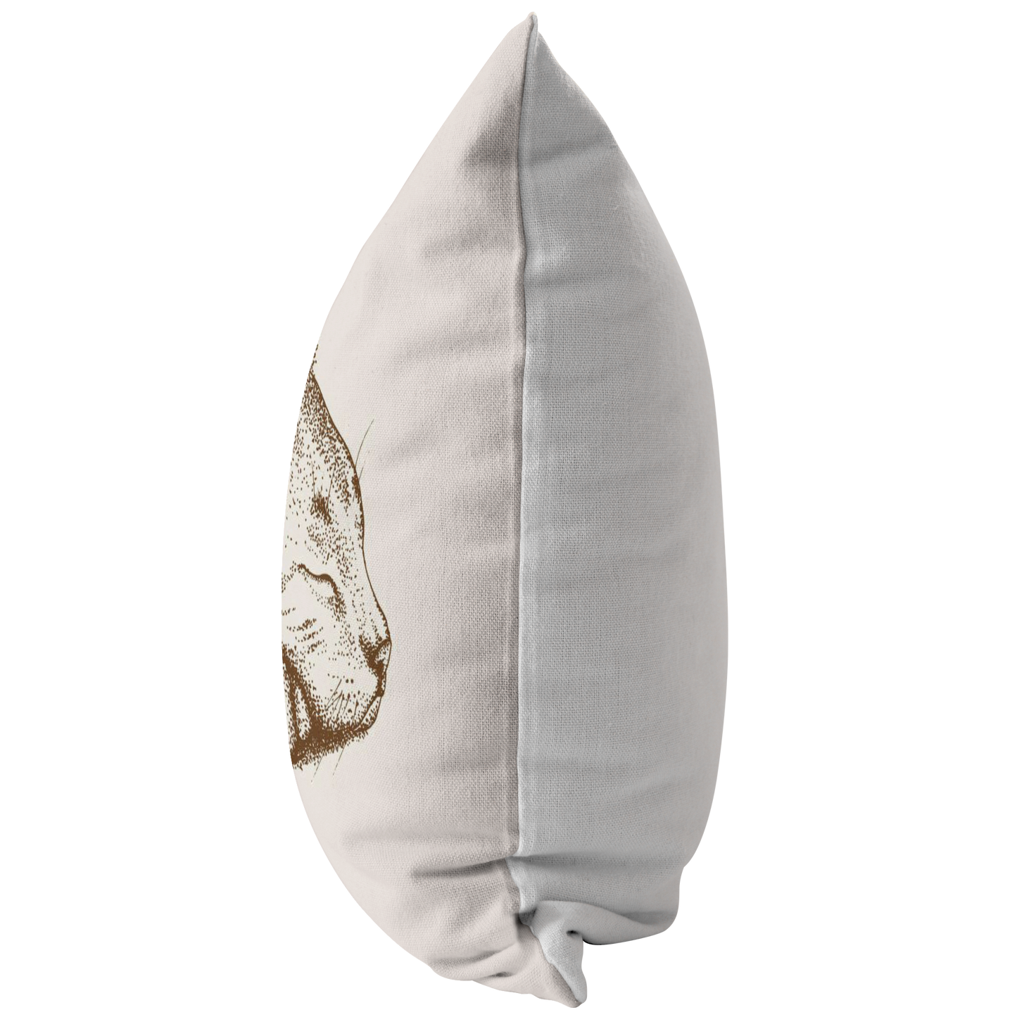 Sleeping Cat Pillow Cover | Brown Beige Earth Tone