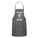 Stand Back Pa Is Grilling Adjustable Apron - charcoal