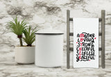Amazing Loving Strong Cheerful Selfless Graceful Mother Kitchen Towel with Hanging Loop - 100% Cotton Flour Sack Towels Mother's Day Gift