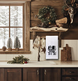 Grandpa's Kitchen Flour Sack Hand Towel, Birthday Father's Day Christmas Gift Idea for Men Grandfather Who Loves to Cook