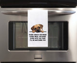 Puggle Every Snack You Make Every Meal You Make Flour Sack Kitchen Towel Funny Peeking Dog Lover Dish Cloth Hostess Birthday Christmas Gift