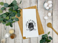 Grandma's Kitchen Open 24 Hours Flour Sack Kitchen Towel Farmhouse Rustic Birthday Housewarming New Home Christmas Gift Idea for Grandma Mom