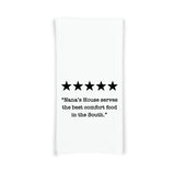 Nana's House Five Star Review Flour Sack Kitchen Towel Funny Dish Cloth Hostess Birthday Mothers Day Christmas Gift for Grandma