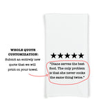 Nana's House Five Star Review Flour Sack Kitchen Towel Funny Dish Cloth Hostess Birthday Mothers Day Christmas Gift for Grandma