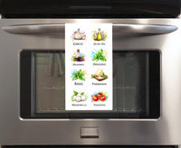 Italian Ingredients and Pasta Kitchen Towel Set of 2 - Gift Idea for Italian Food Lover