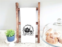 Time for Tea Flour Sack Dish Towel Farmhouse Rustic Birthday Housewarming New Home Christmas Gift Idea for Tea Lover Women Mom Grandma Wife