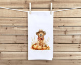 Golden Retriever Holiday Kitchen Towel Set - Valentine's St Patrick's Day Cinco de Mayo Easter 4th of July Halloween Thanksgiving Christmas