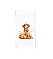 Golden Retriever Holiday Kitchen Towel Set - Valentine's St Patrick's Day Cinco de Mayo Easter 4th of July Halloween Thanksgiving Christmas