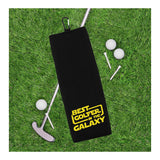 Best Golfer in the Galaxy Tri-fold Golf Towel with Clip 100% Microfiber Waffle Weave Gift Idea for Men Women
