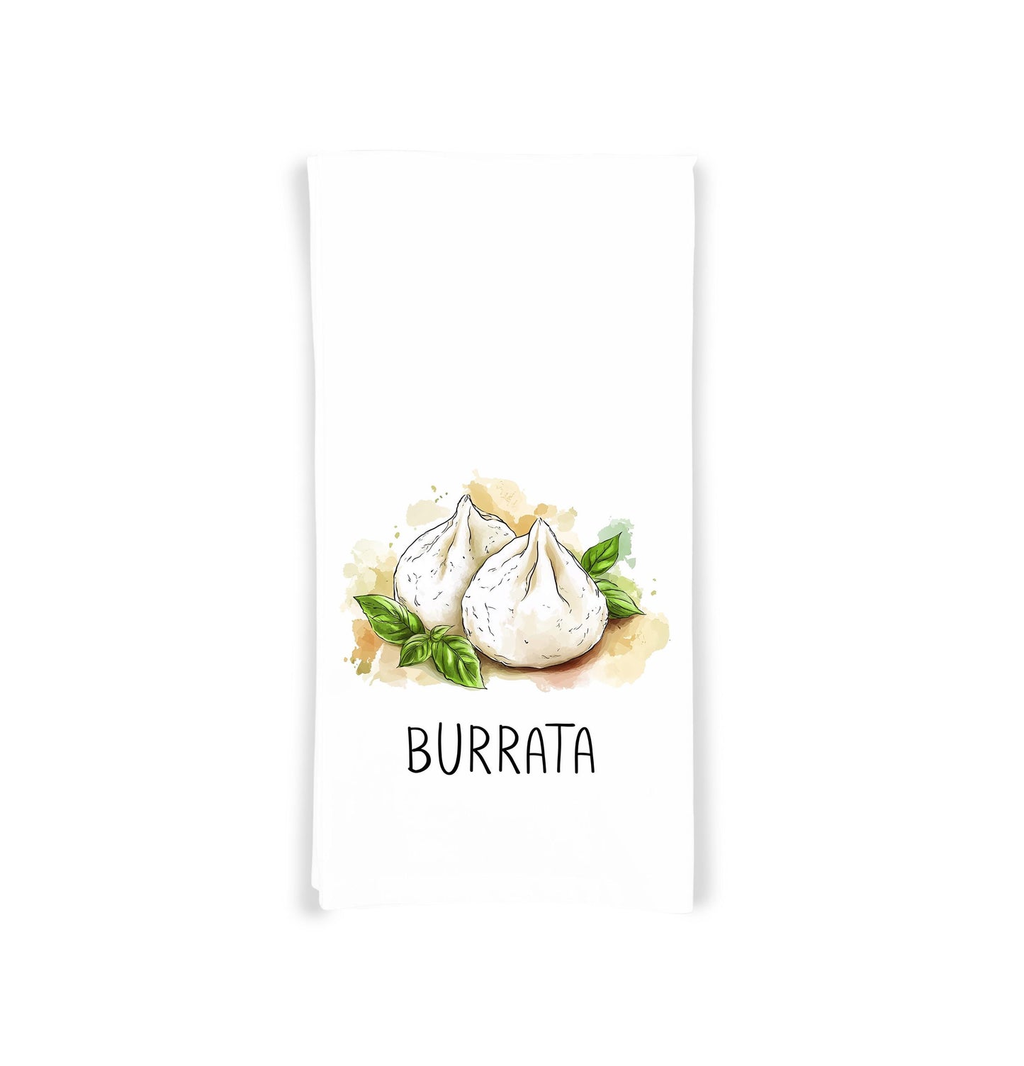 Italian Cheese Kitchen Towel Set of 8 - Mozzarella Ricotta Burrata Fontina Gorgonzola Parmigiano Asiago Provolone - Cheese Lover Gift Idea