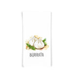 Italian Cheese Kitchen Towel Set of 8 - Mozzarella Ricotta Burrata Fontina Gorgonzola Parmigiano Asiago Provolone - Cheese Lover Gift Idea