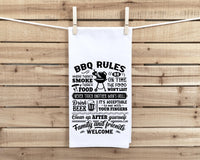 Grilling Towel Set of 8 Funny BBQ Themed Father's Day Gift for Men Who Love to Grill and Barbecue