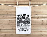 Grilling Towel Set of 8 Funny BBQ Themed Father's Day Gift for Men Who Love to Grill and Barbecue